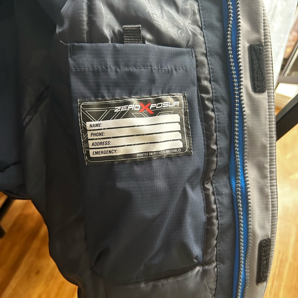 Boys ZeroXposur Thruster 3-in-1 System Jacket -Style: X54504K Color: Ocean - Picture 12 of 13
